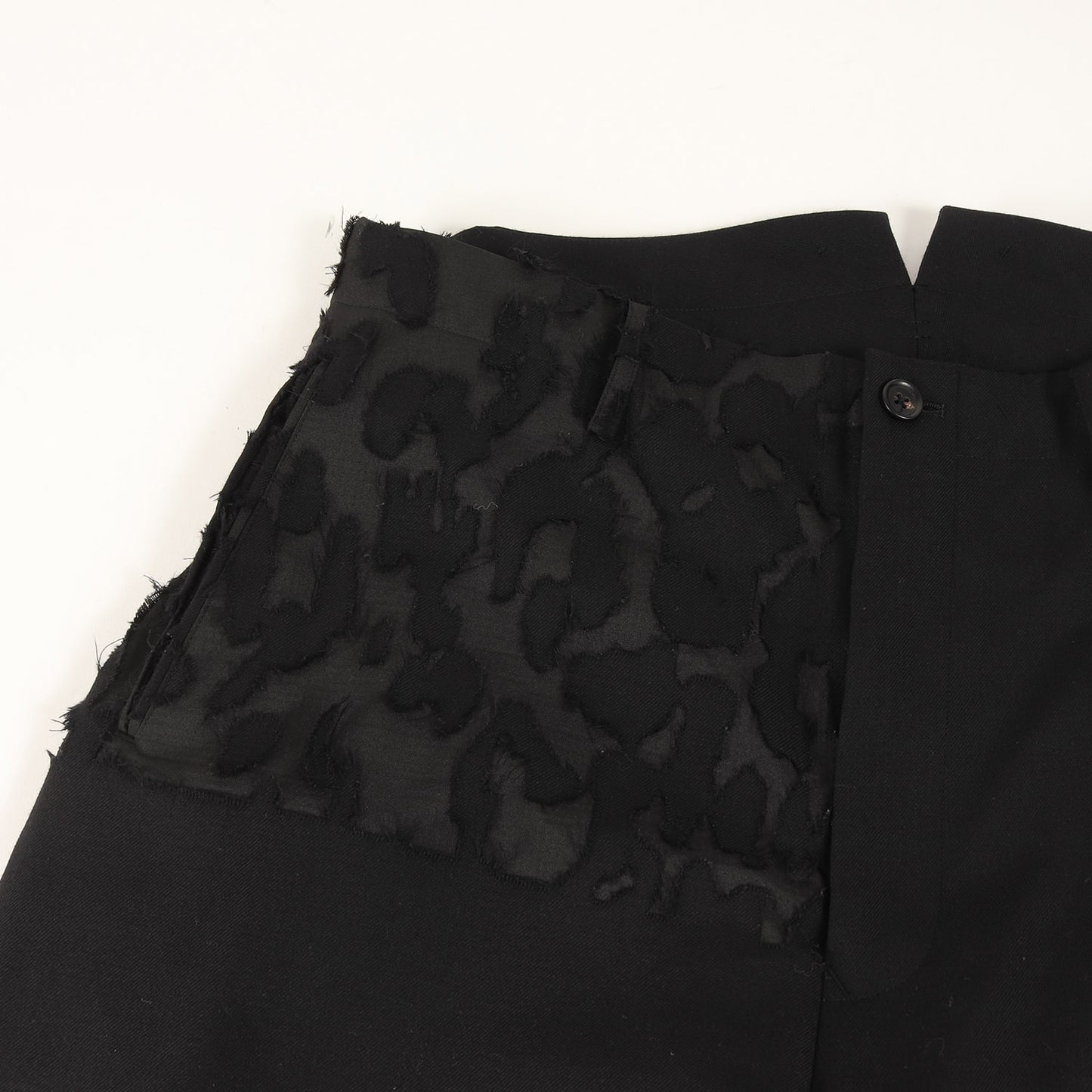 22AW ヒョウ オパール柄 スラックス パンツ (HE-P72-119) / POUR HOMME