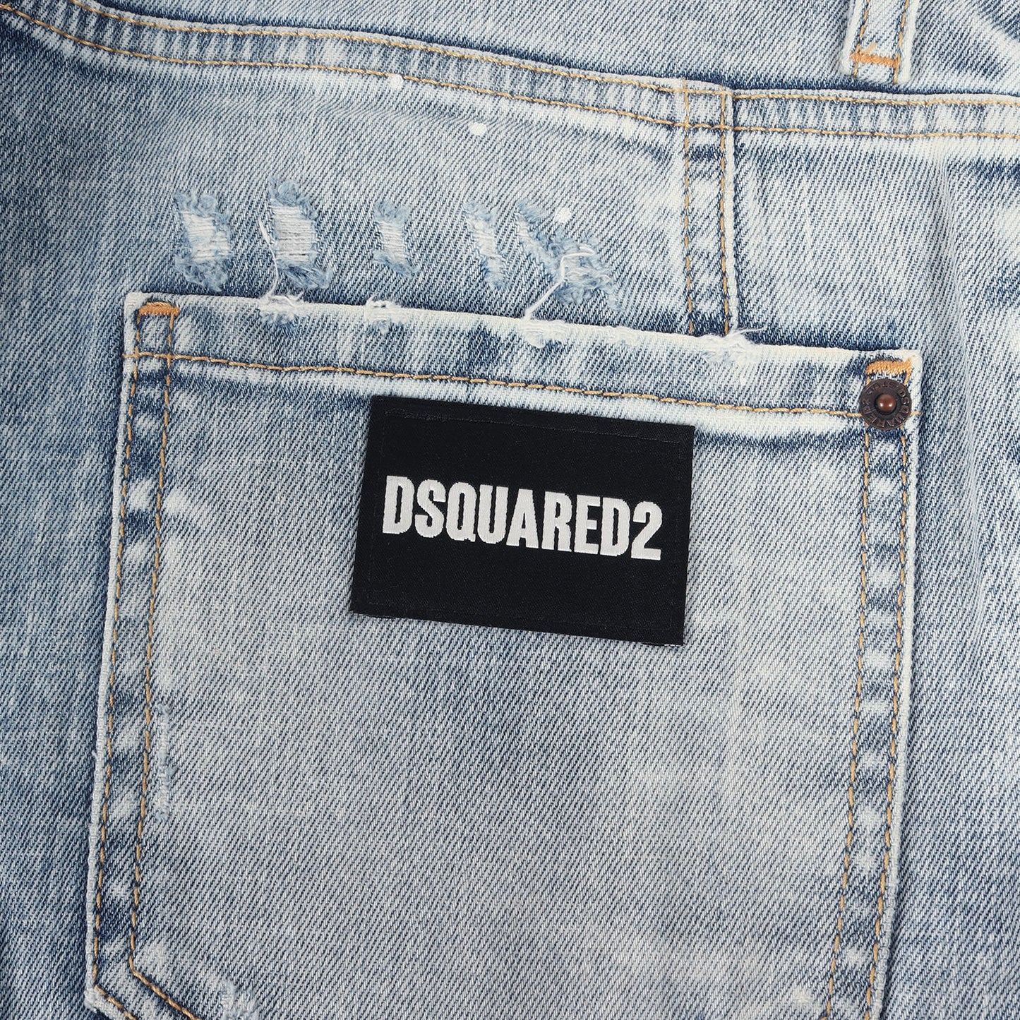 21AW ペイント クラッシュ リペア加工 ストレッチ デニム スキニー パンツ (Tidy Biker Jean S71LB0966 S30342)