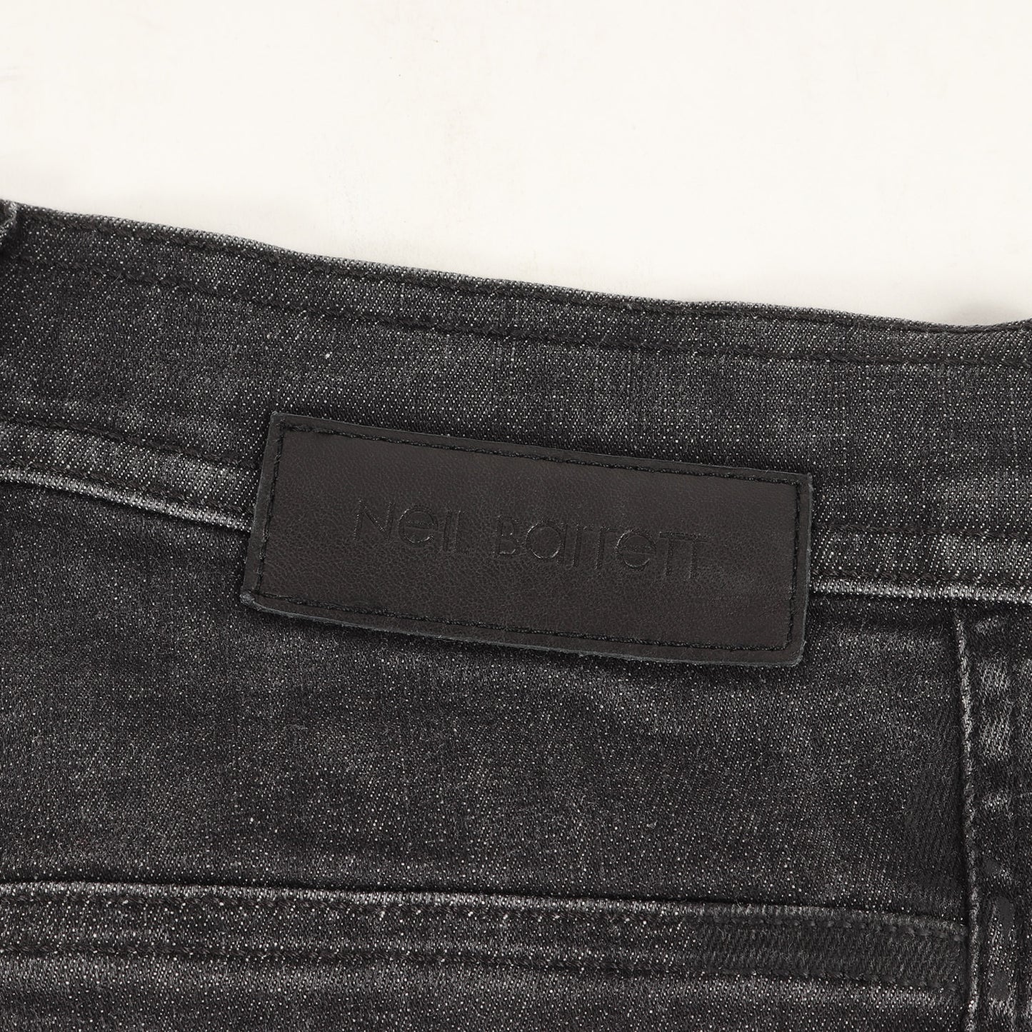 20SS 裾リブ ストレッチ デニム スキニー パンツ (PBJP173H-N500TZ)