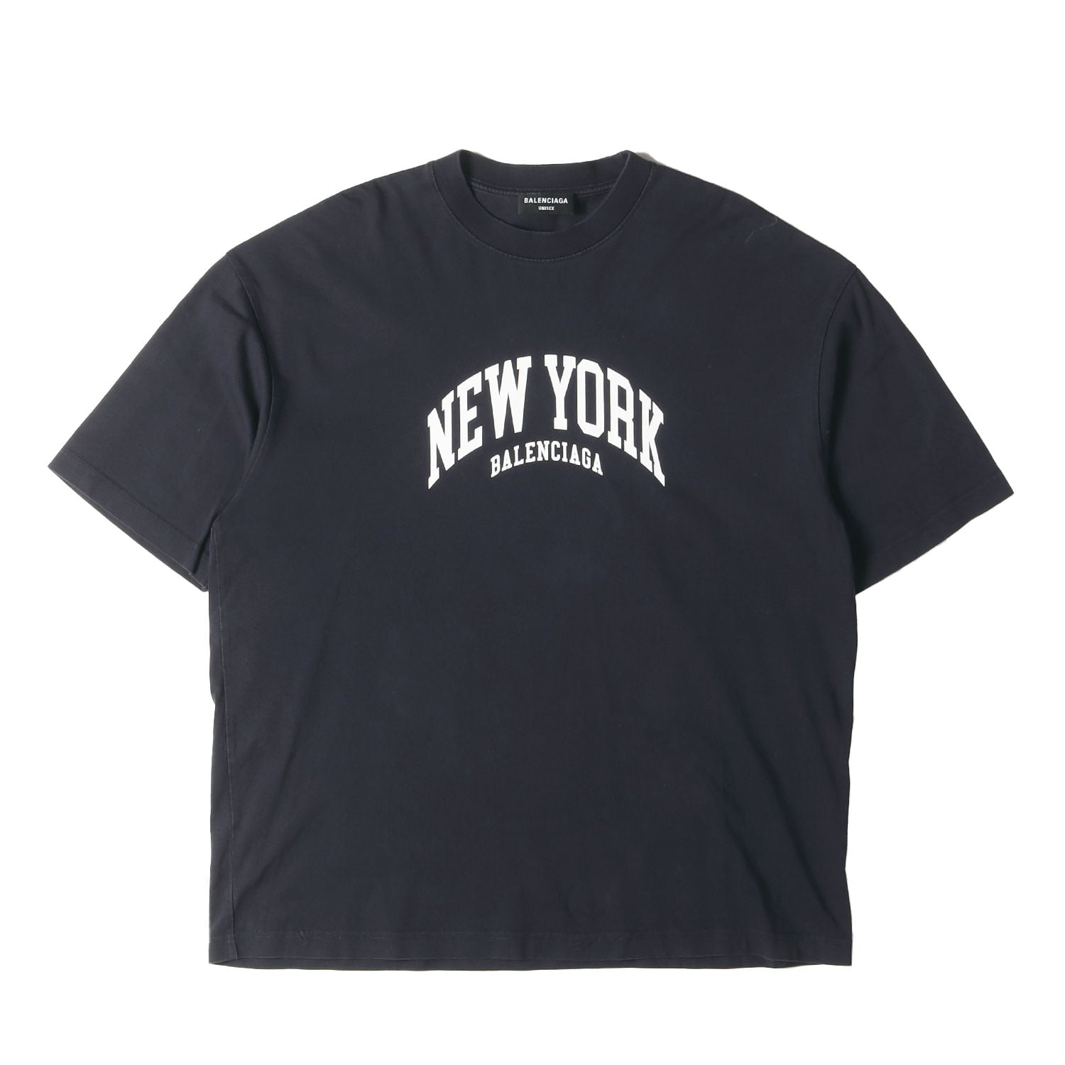 BALENCIAGA (バレンシアガ) 22SS NEW YORKロゴ オーバーサイズ Tシャツ 