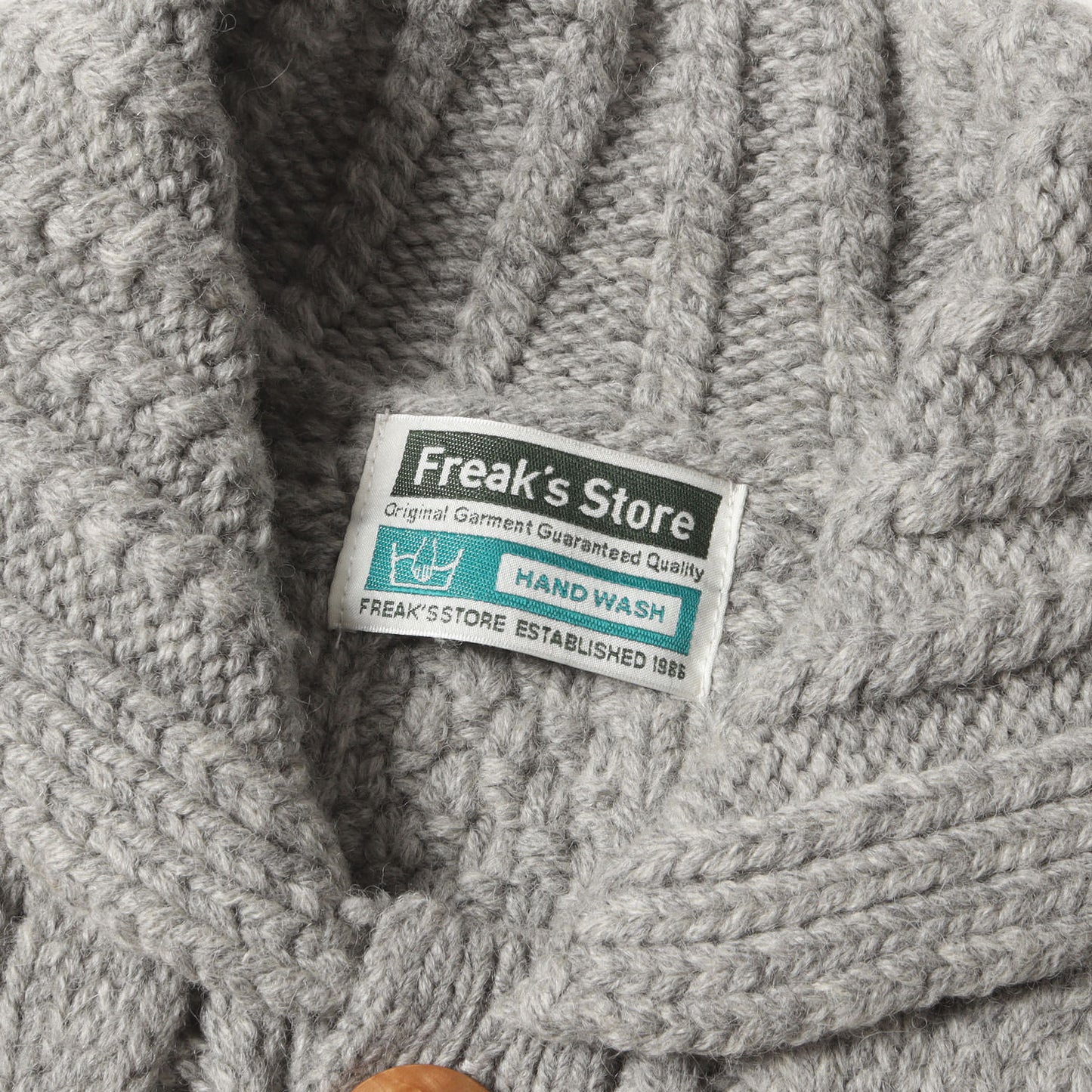 襟付き ケーブル ニット カーディガン (213-1315)