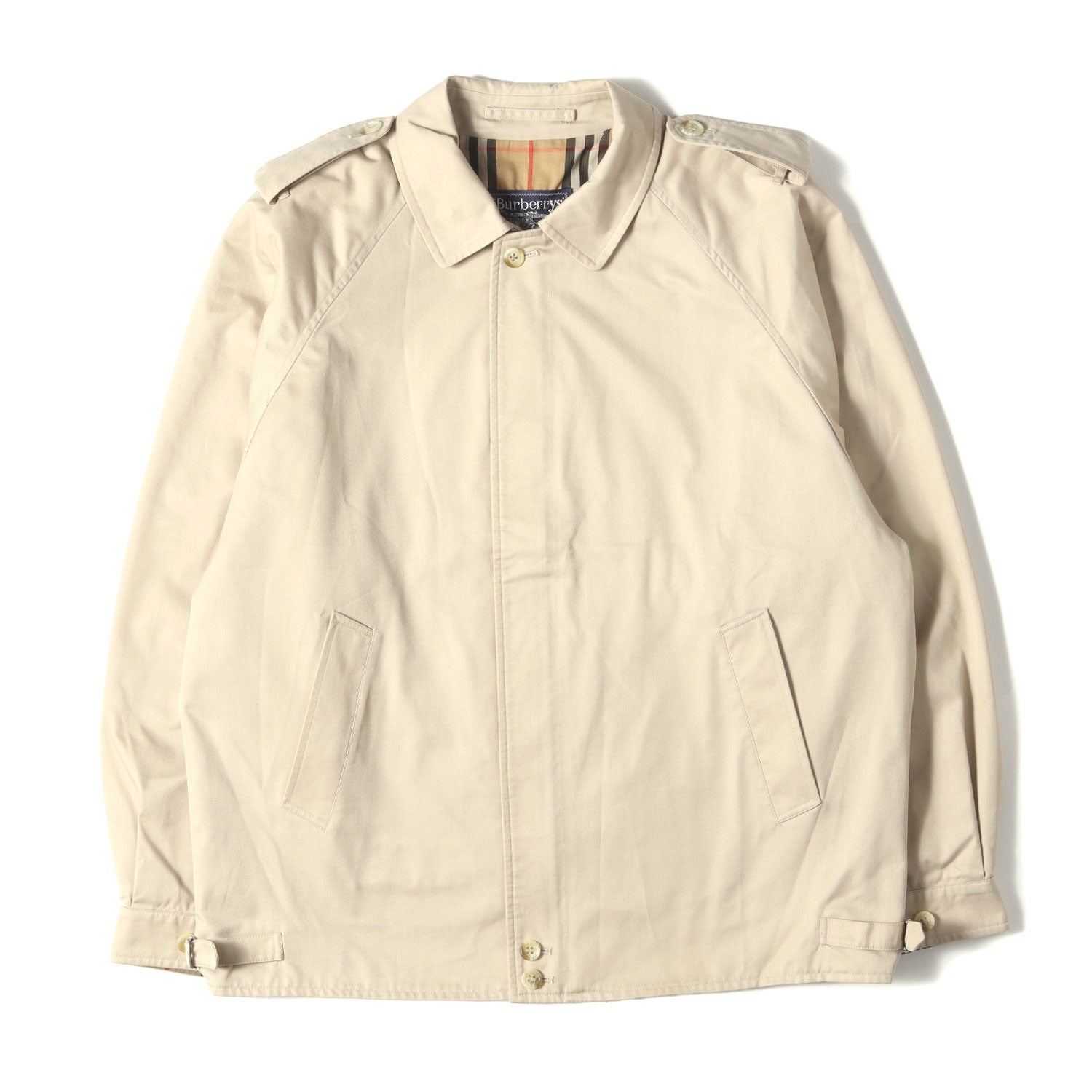 BURBERRY (バーバリー) ノバチェック裏地 フライフロント ステンカラー  