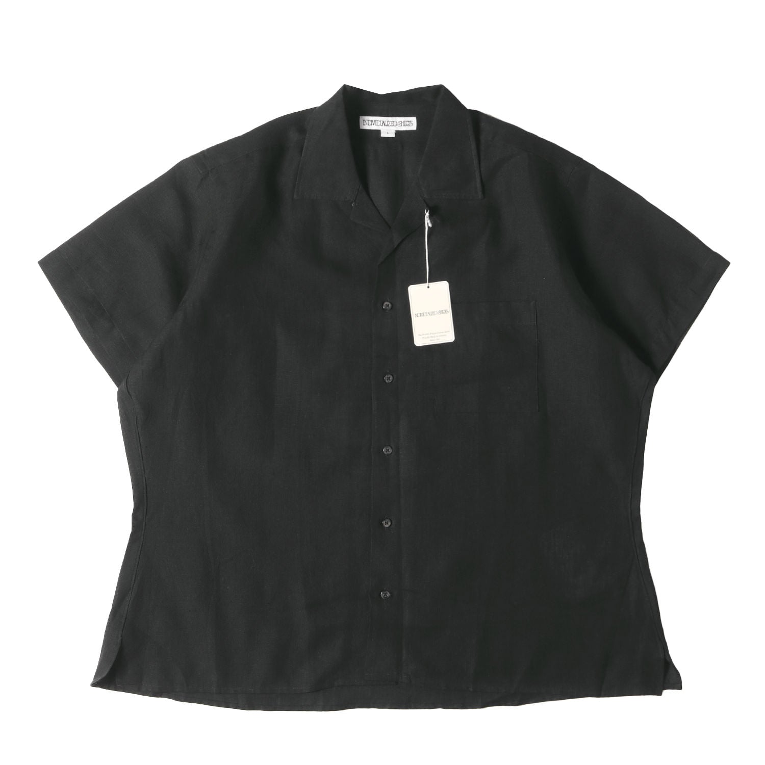 INDIVIDUALIZED SHIRTS リネン オープンカラーシャツ INDIVIDUALIZED SHIRTS インディビジュアライズドシャツ New