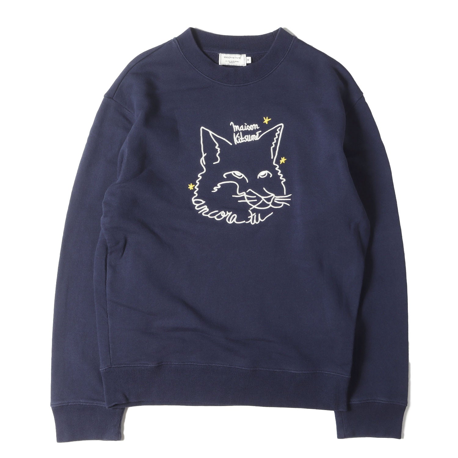 MAISON KITSUNE (メゾン キツネ) グラフィック ロゴ 刺繍 スウェット 