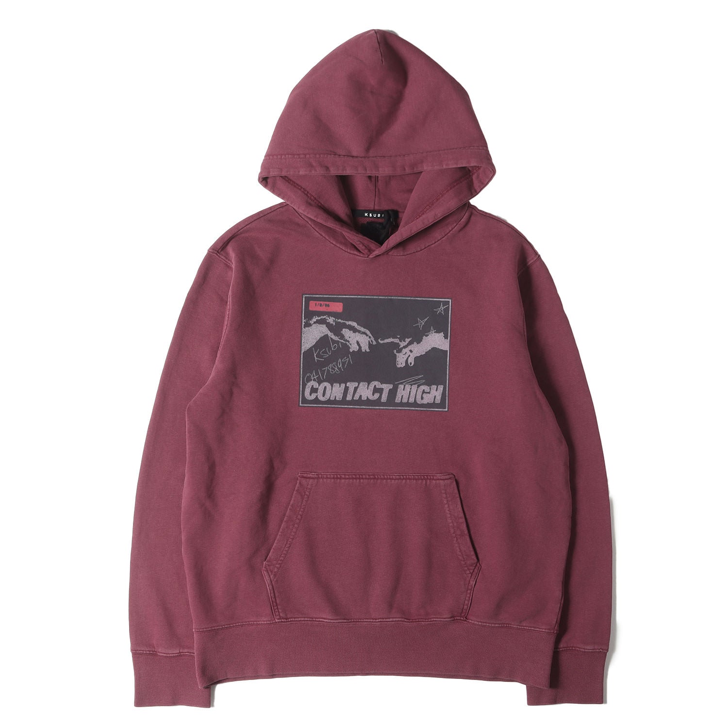 Ksubi (スビ) ガーメントダイ グラフィック スウェット パーカー Ksubi (スビ) ガーメントダイ グラフィック スウェット パーカー