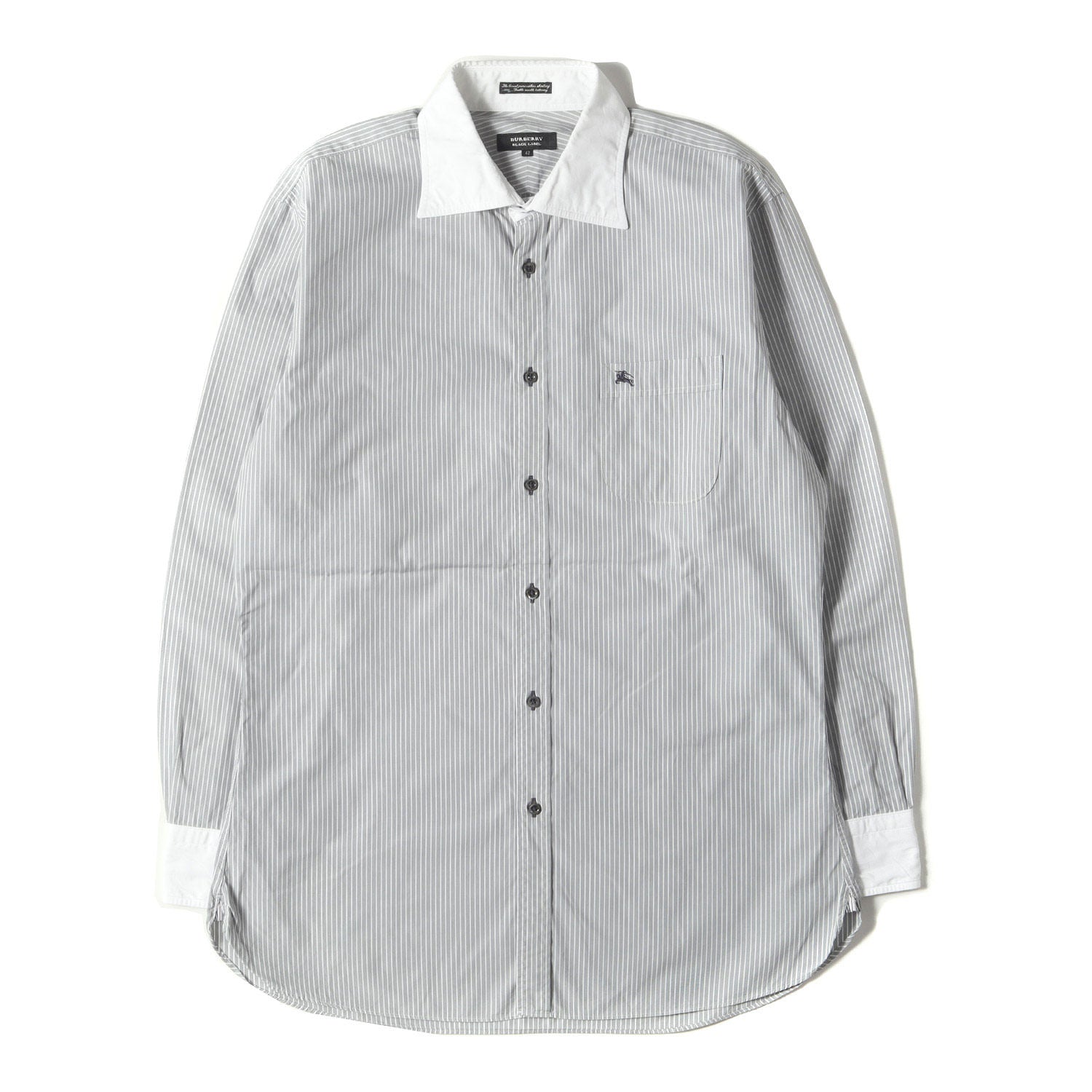 BURBERRY BLACK LABEL ストライプ シャツ BURBERRY BLACK LABEL