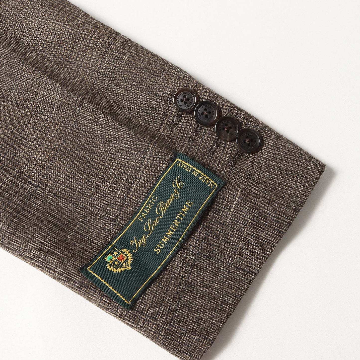 × Loro Piana サマータイム グレンチェック テーラード 2B ジャケット / NEW BRIDGE MADE IN JAPAN