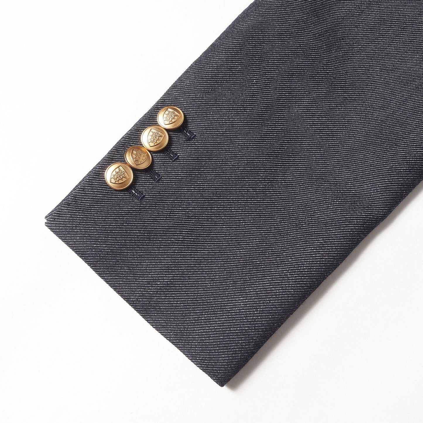 × William Halstead ウール モヘア ツイル ダブルブレスト ブレザー (CUSTOM TAYLOR-JK) / MADE IN JAPAN