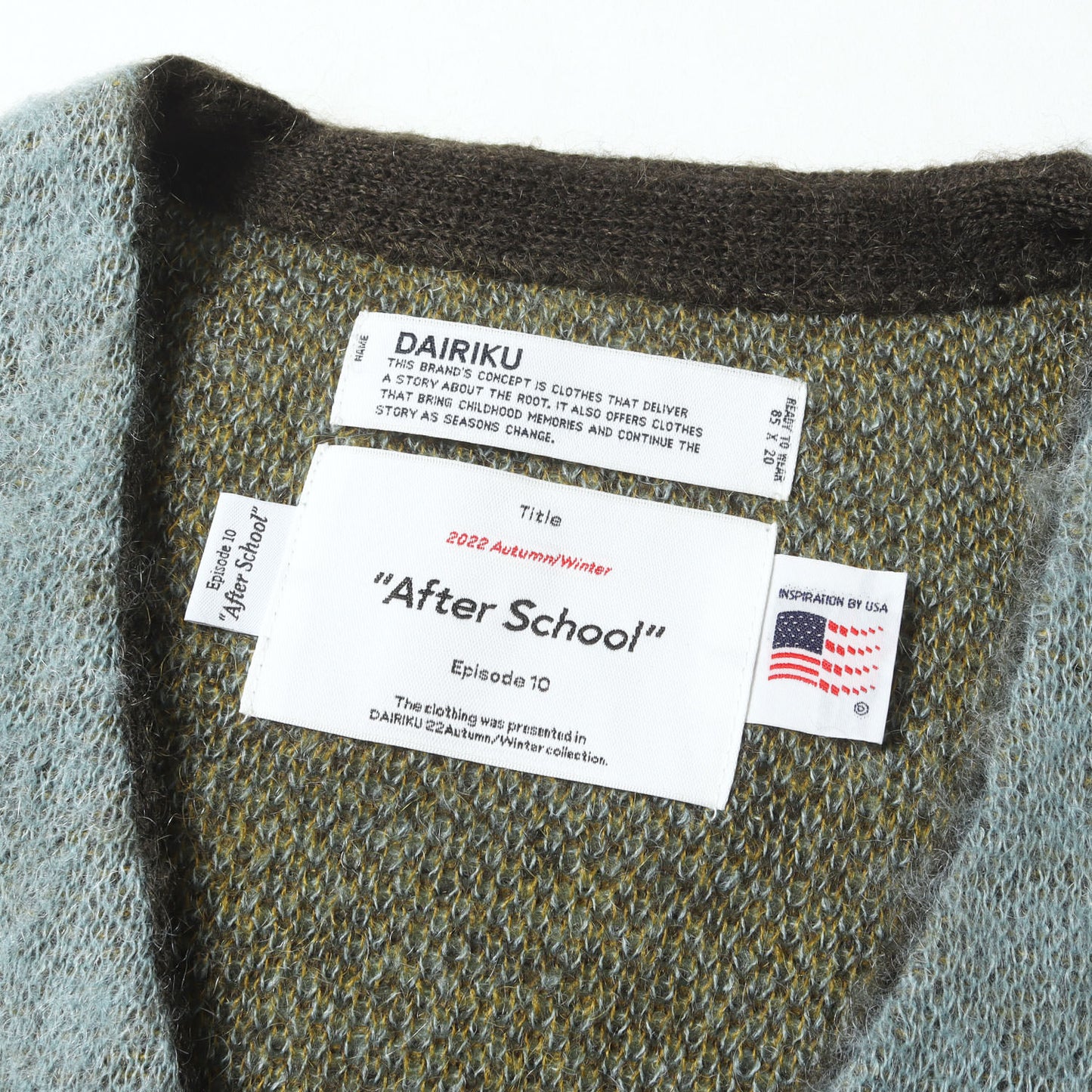 アーガイル ジャガード モヘア カーディガン (Argyle Mohair Knit Cardigan 22AW K-2)