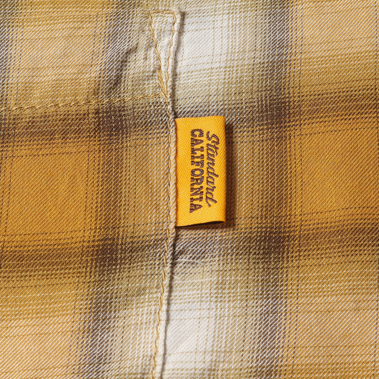 23SS オンブレチェック レーヨン混 オープンカラー シャツ (SD Ombre Check Shirt)