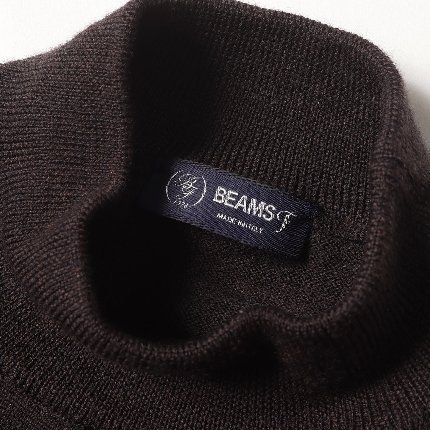 21AW モックネック ハイゲージ ウール ニット (21-15-0642-872) / MADE IN ITALY