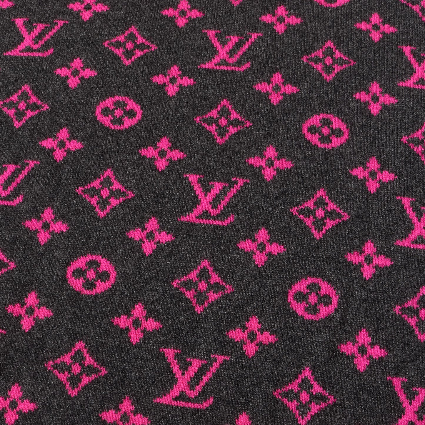 ハーフアンドハーフ LV モノグラム カシミヤ ニット (HALF AND HALF MONOGRAM RM182M GVG HFN14W)