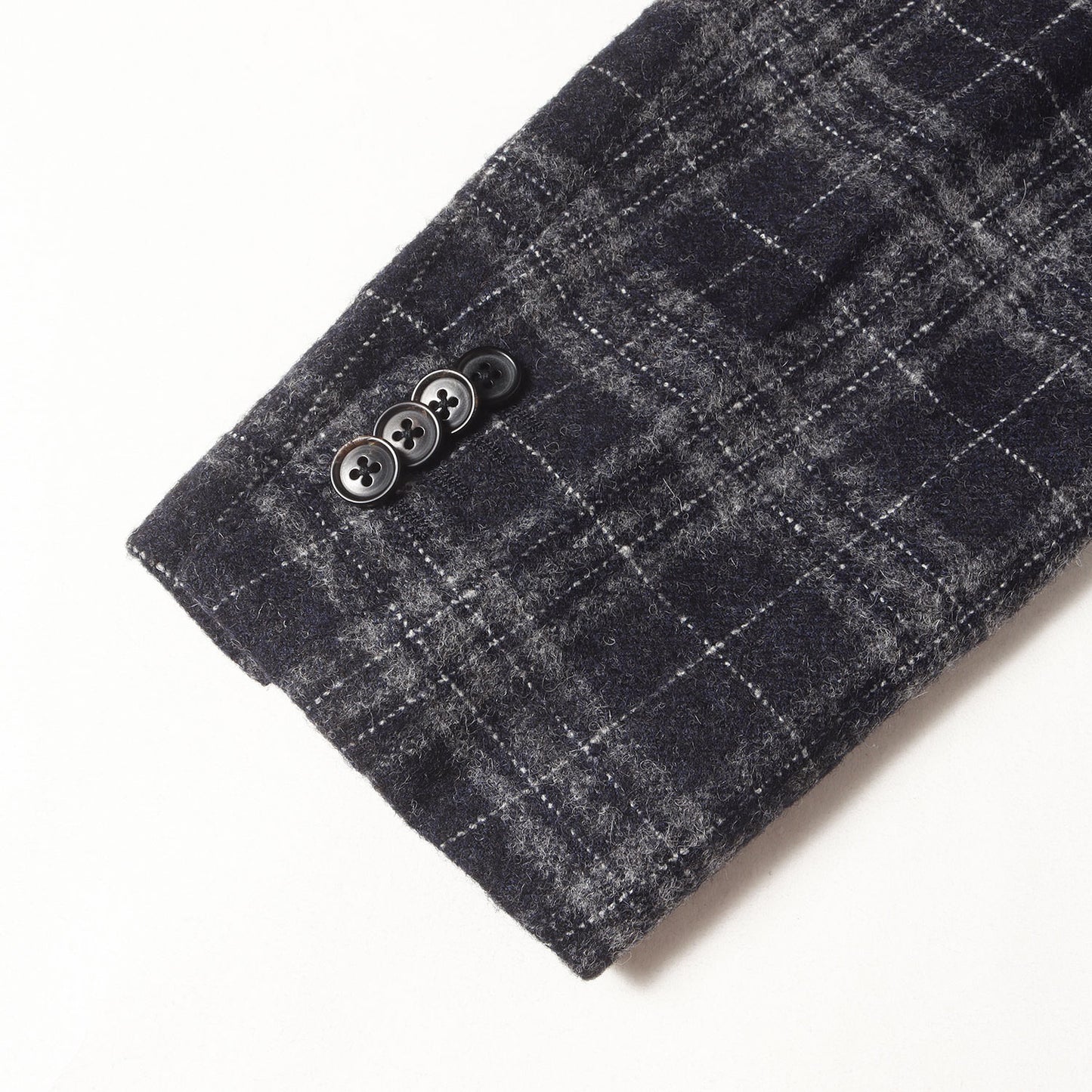 チェック アルパカ ツイード 段返り3B アンコン テーラード (G10647) / ISETAN MEN'S