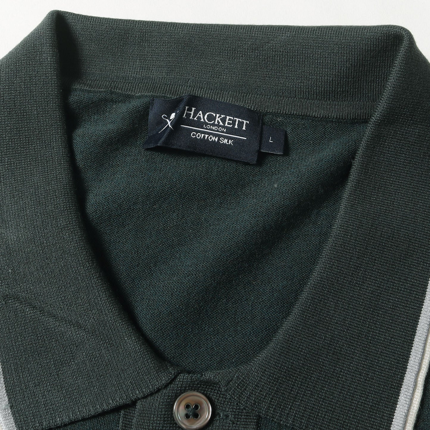 コットンシルク ハイゲージ ニット ポロシャツ (KNTD LUX TENNIS POLO HM702658)