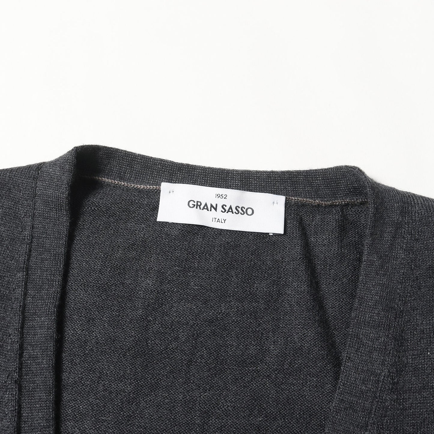 Vネック ノースリーブ ハイゲージ ニット カーディガン / ベスト MADE IN ITALY