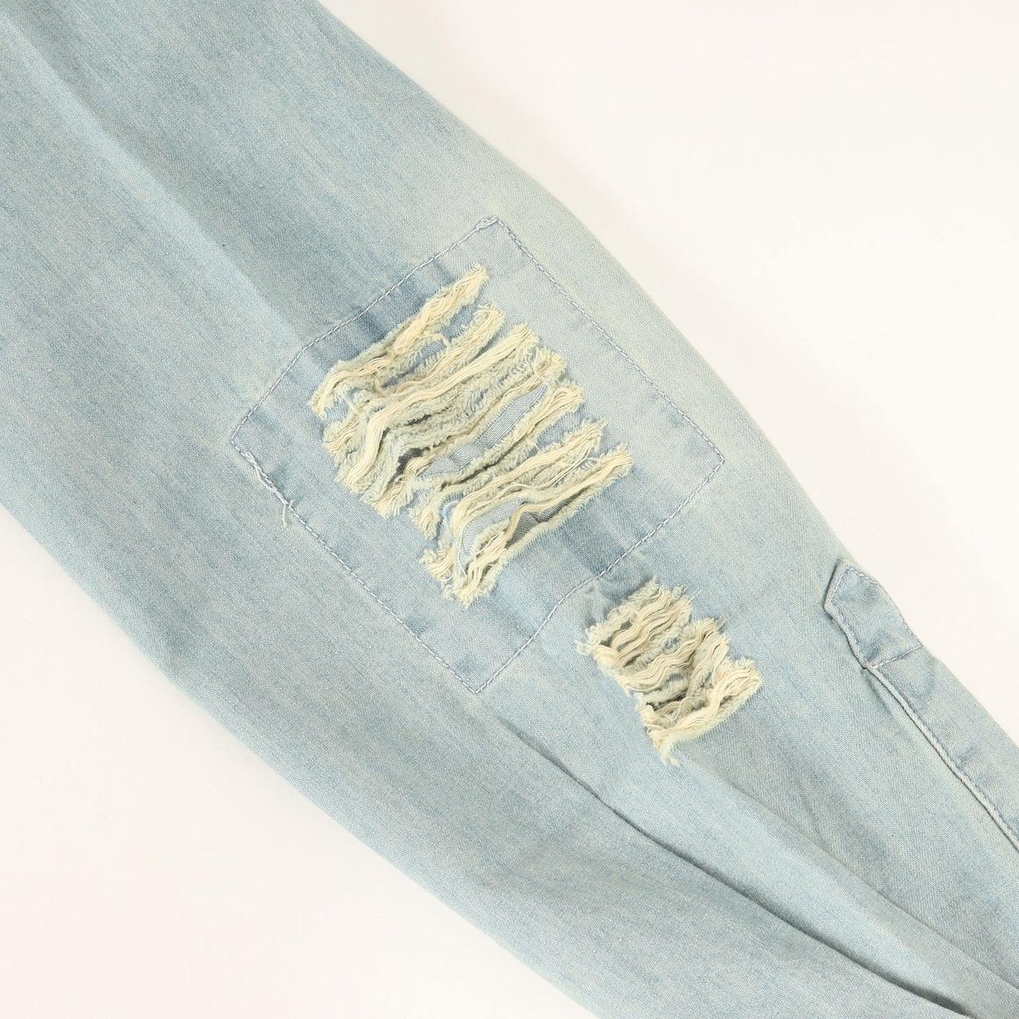 ヴィンテージ ダメージ加工 ダンガリー シャツ