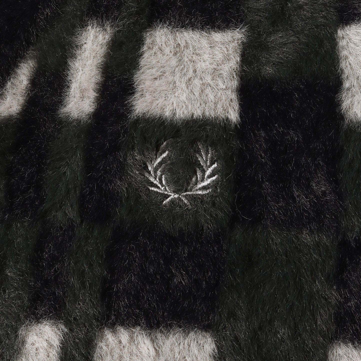 24AW ジオメトリック シャギー ナイロン ニットベスト (Textured Chequerboard Tank K8568)