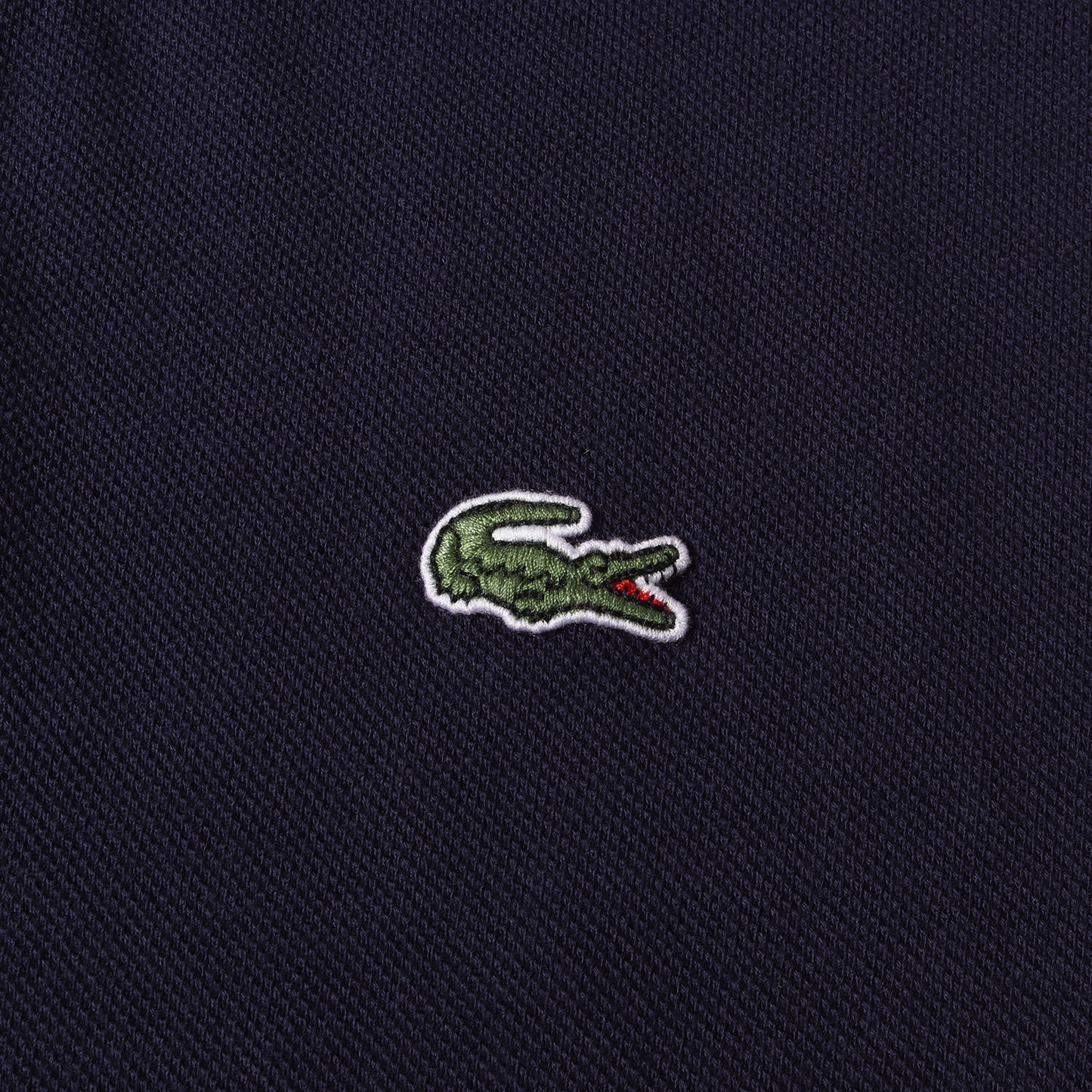 ワンポイント ワニワッペン 刺繍 ピケ ポロシャツ (F8455) / CLASSIC FIT