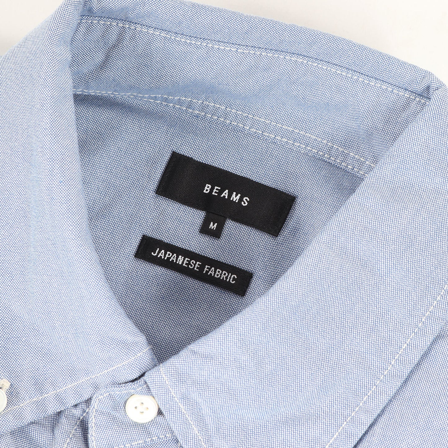 25SS ワイドフィット 5分袖 ボタンダウン シャツ (11-01-0575-301) / JAPANESE FABRIC BEAMS PLUS