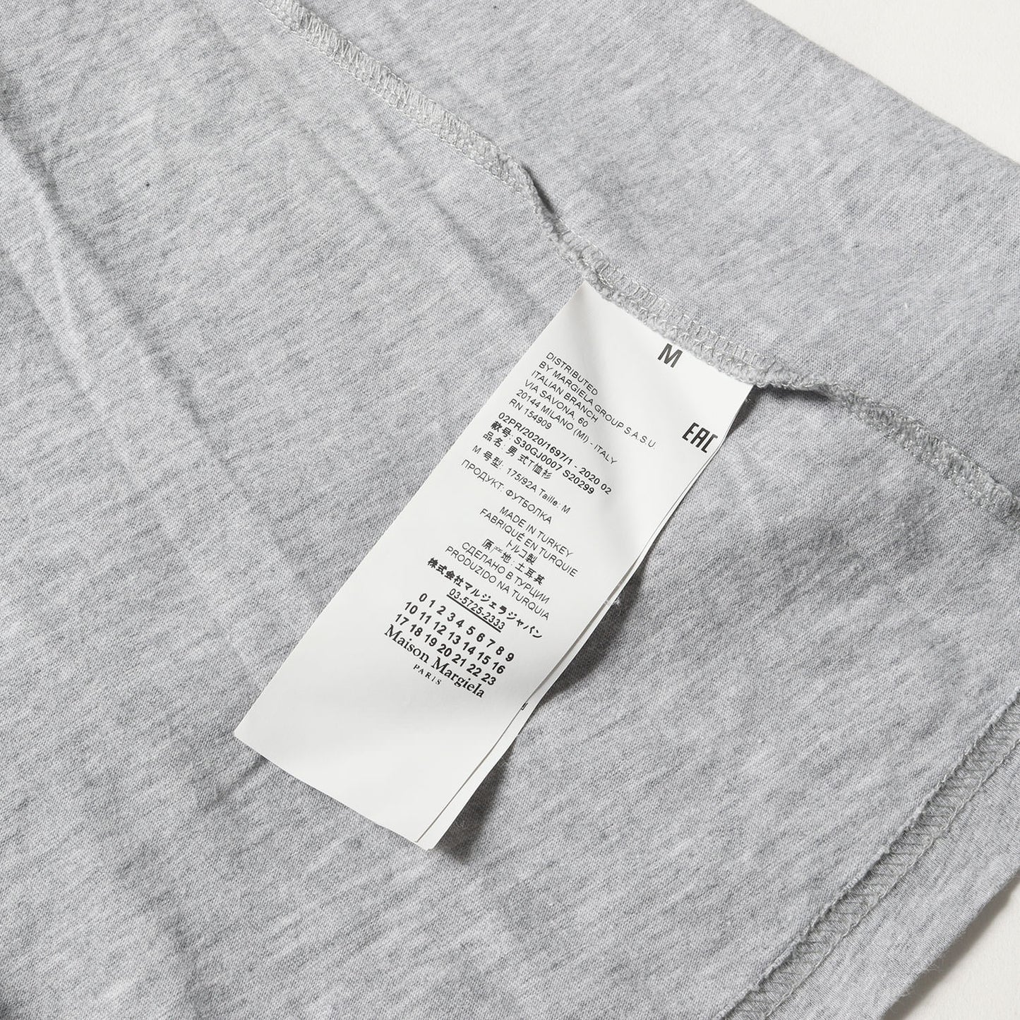 20SS メッセージ ロゴ バインダー Vネック Tシャツ (AidsT S30GJ0007 S20299)