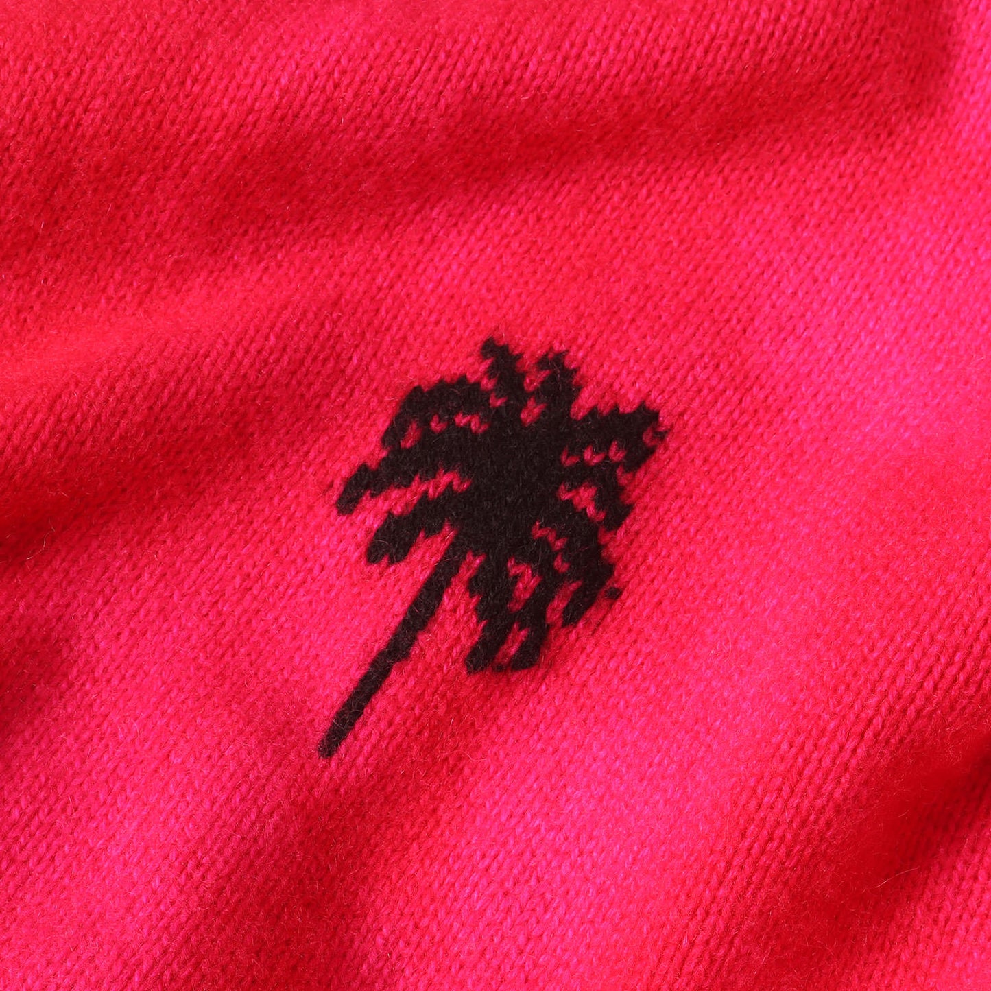 パームツリー ジャガード ショールカラー カシミヤ ニット カーディガン (ITALY SMOKING JACKET PALM TREE)