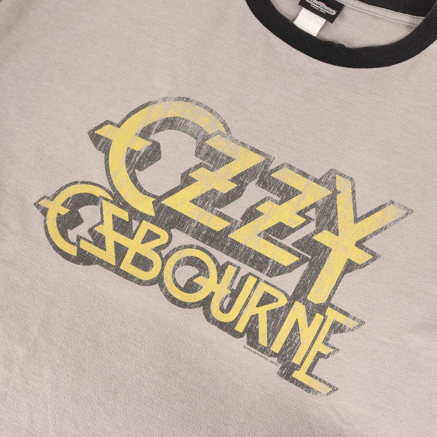 00s OZZY OZBOURNE ロゴ リンガーネック トリム Tシャツ / Winterland MADE IN USA