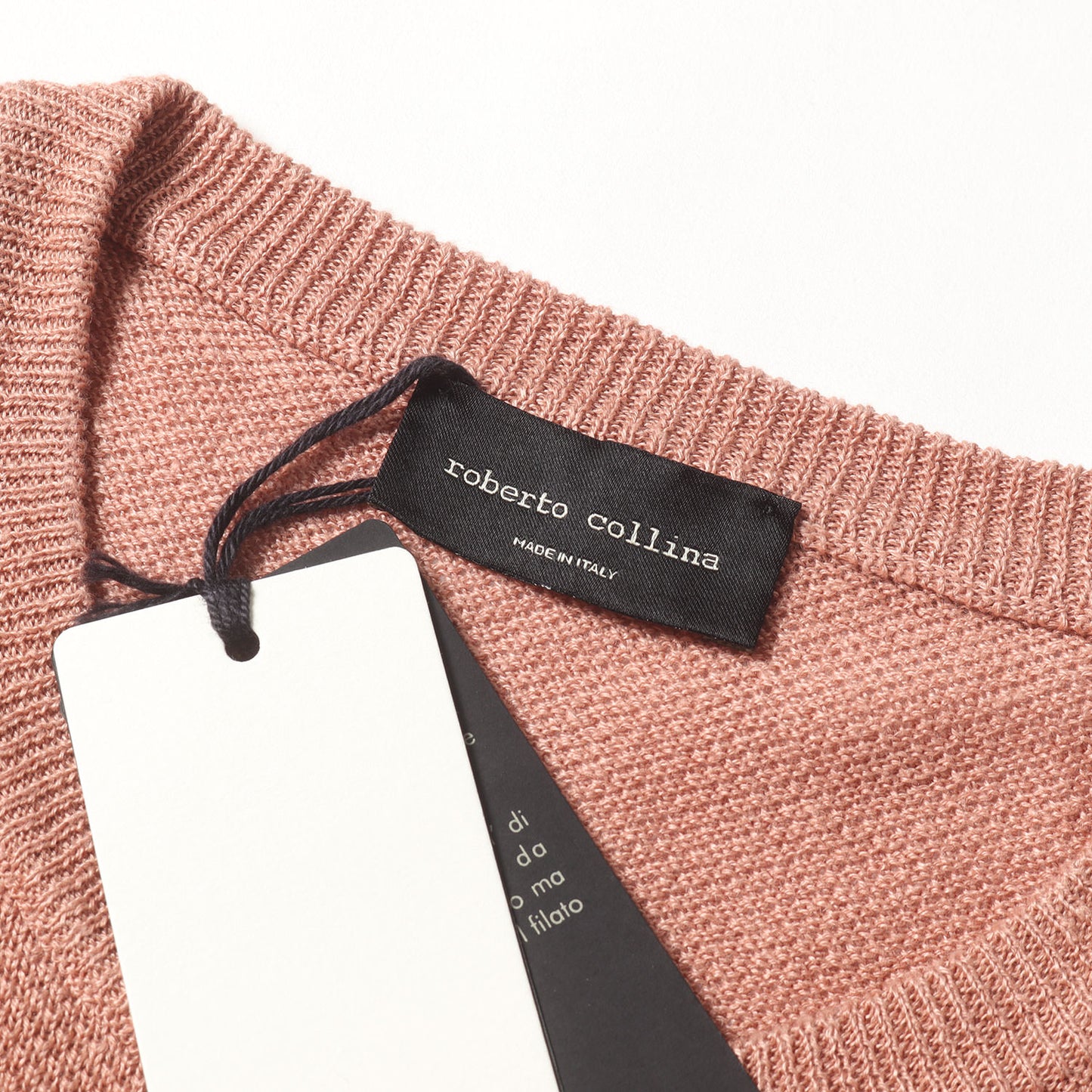 24SS 鹿の子 リネン Tシャツ (LINEN PIQUE TEE 116-01-0664) / MADE IN ITALY