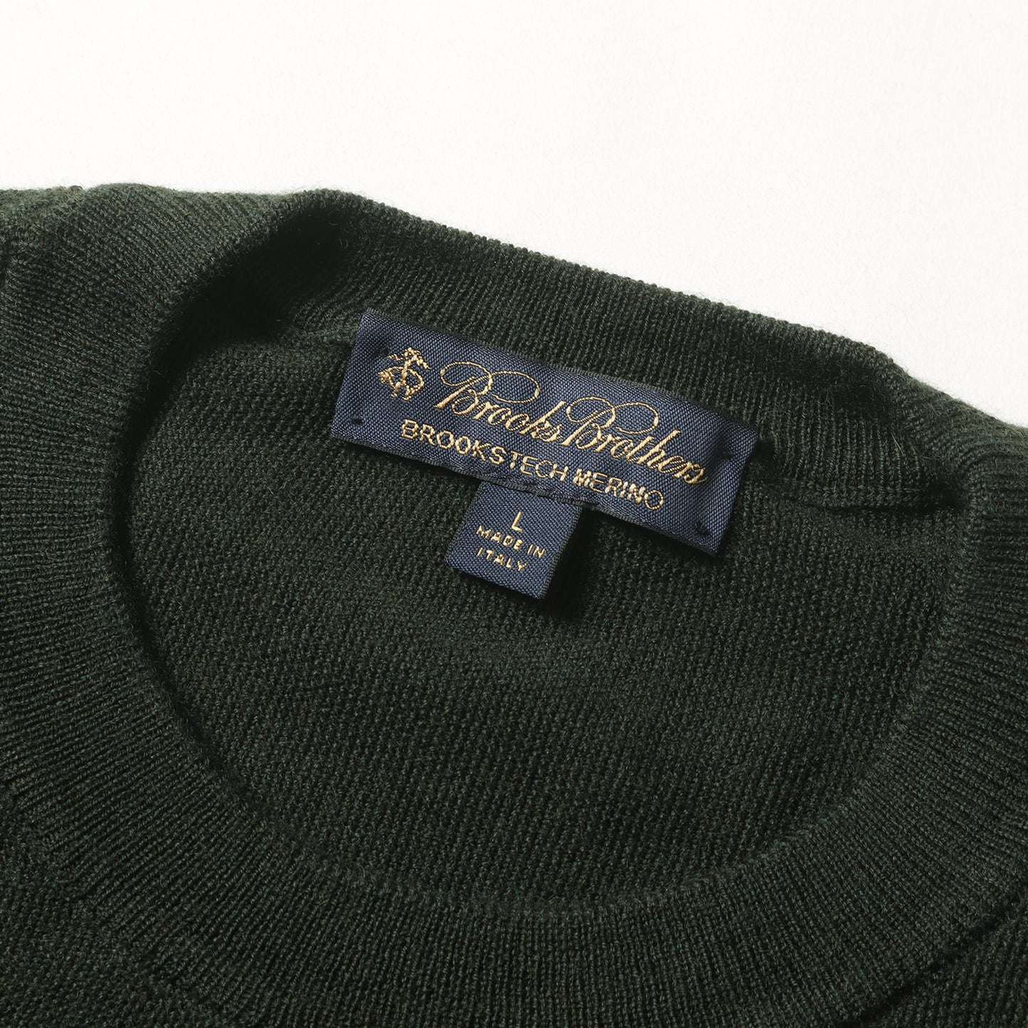 ハイゲージ メリノ ウール ニット (100092722) / Brookstech Merino MADE IN ITALY