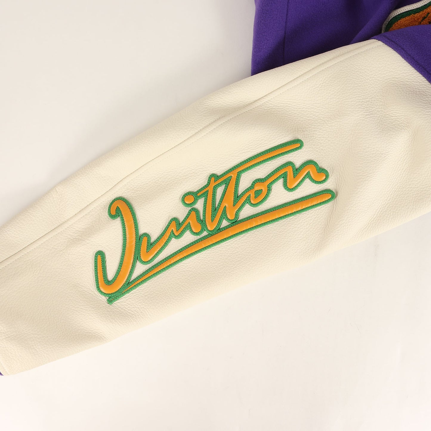 22AW レザースリーブ マルチロゴ パッチ刺繍 メルトン バーシティ ジャケット (RM222 MJY HNL90E)