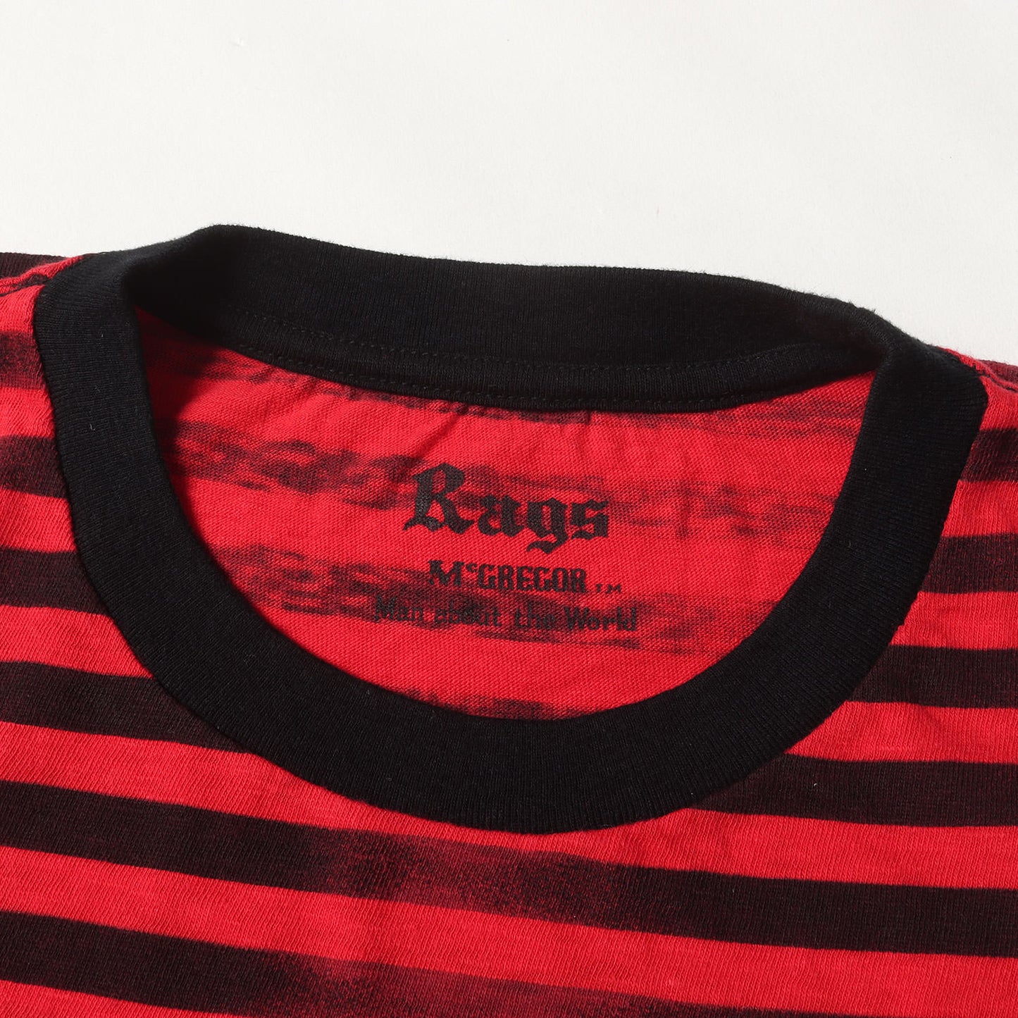 かすれ ボーダー リンガーネック Tシャツ (211726110) / フェード 著名人着用モデル