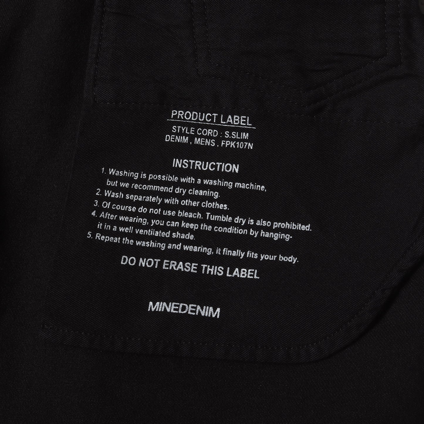 スーパースリム ストレッチ デニム スキニー パンツ (S.Slim STR 5pocket FPK107N-99) / ボタンフライ