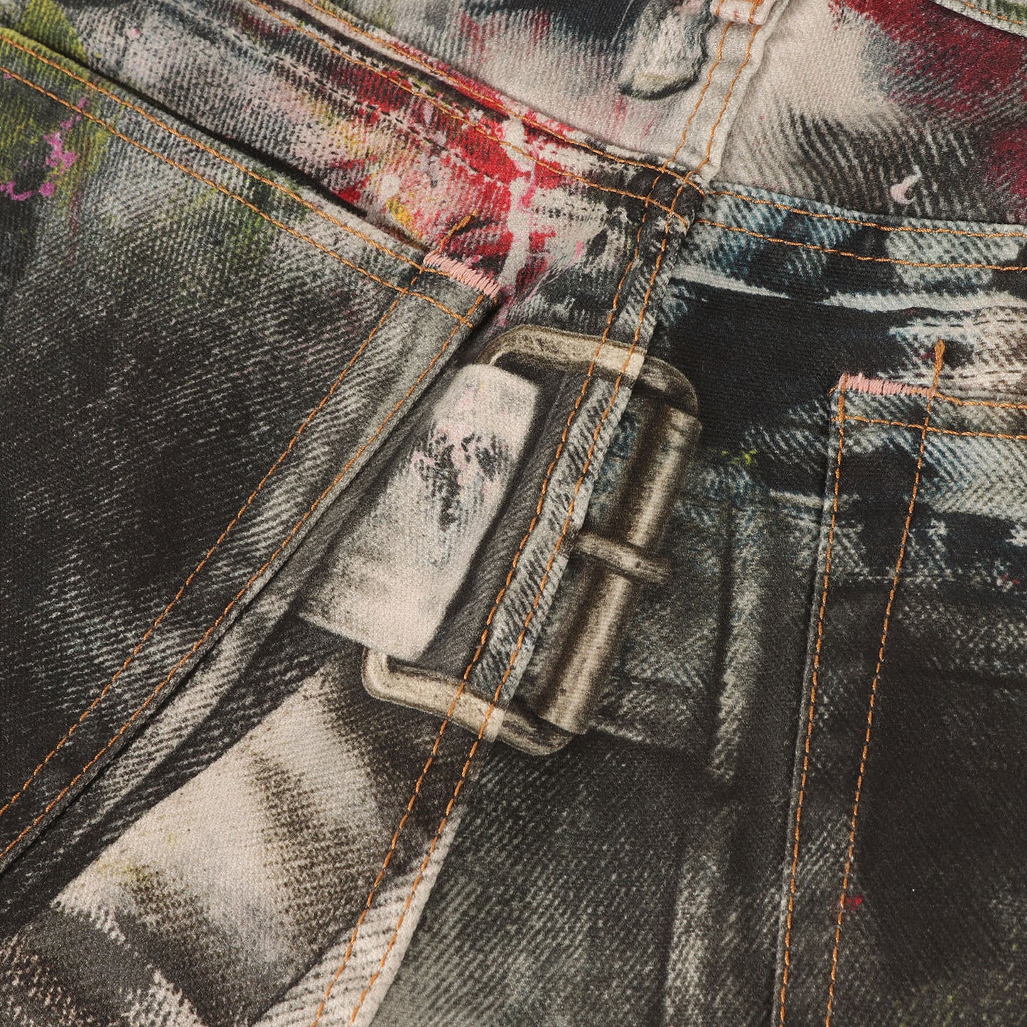 25AW 転写プリント ルーズフィット デニム パンツ (LOOSE FIT JEANS 1981 FN-UX-TROU000045)
