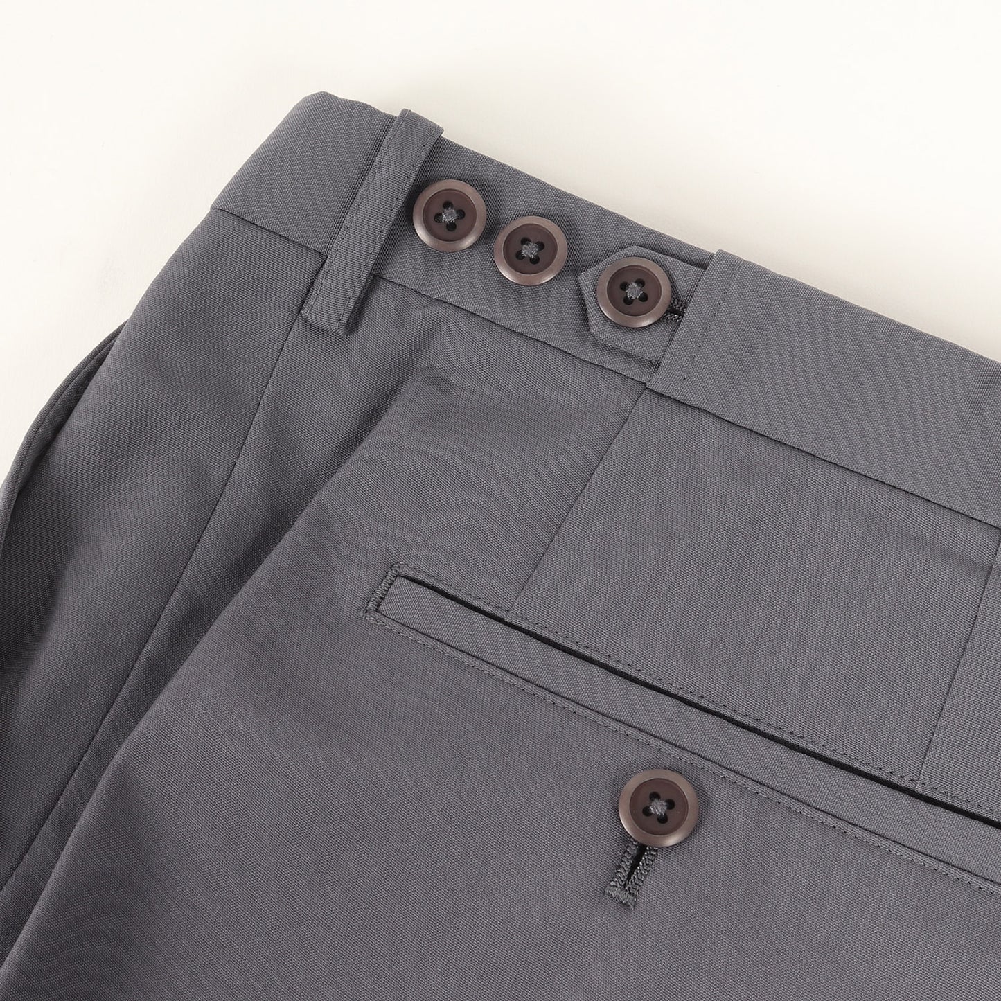 ワンタック テーパード ウール トラウザー スラックス パンツ (2112-561)