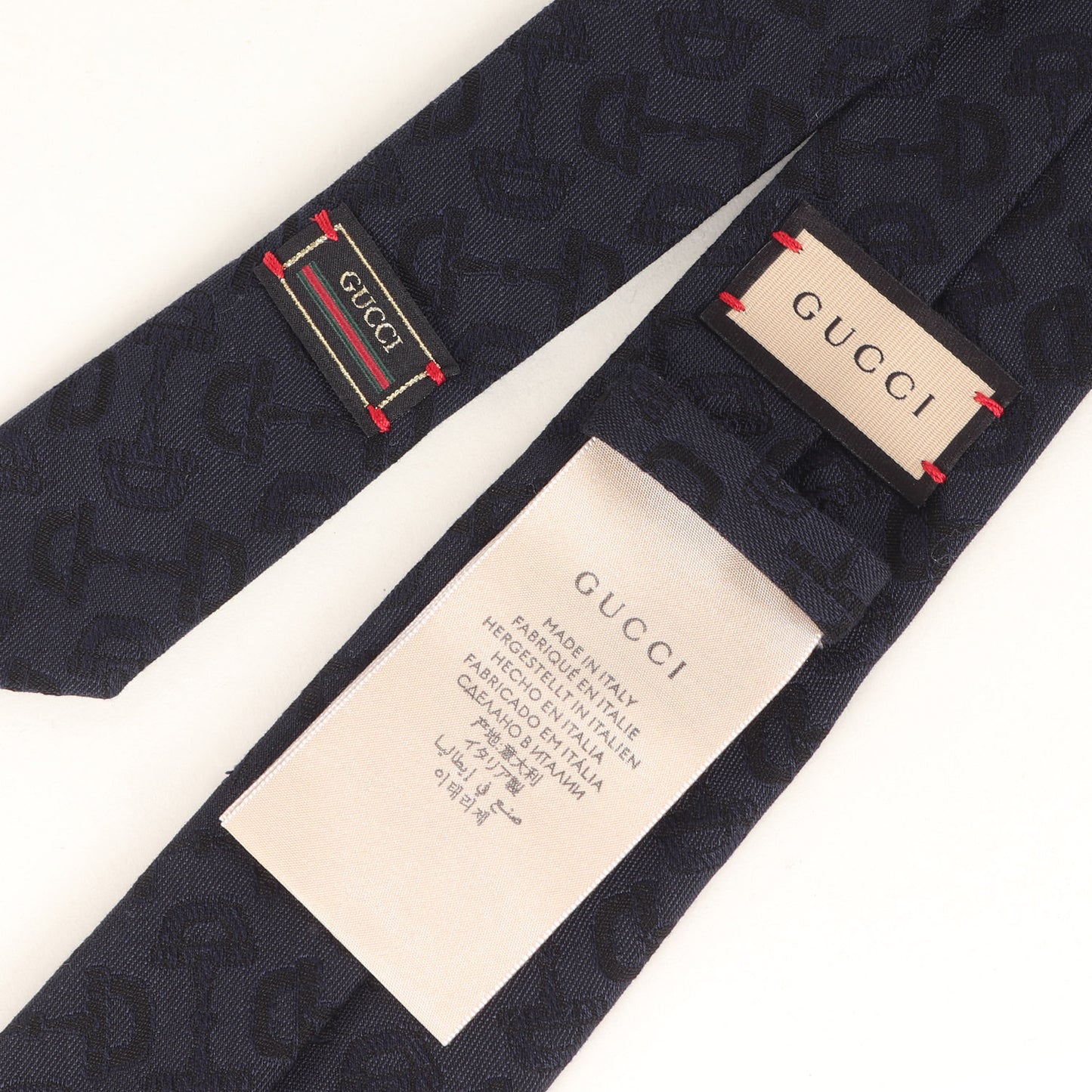 23SS ホースビット ジャガード コットンウール ネクタイ (720997 4EAA3)