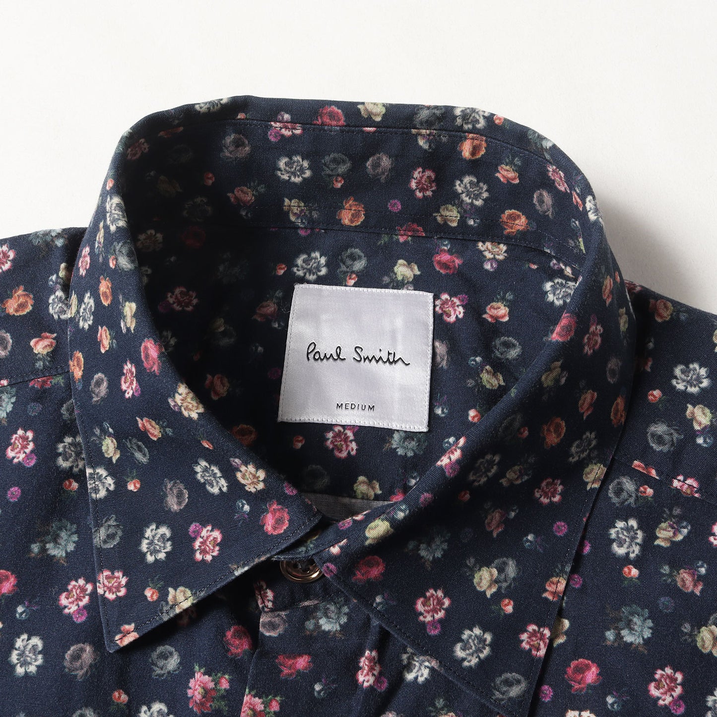 小花柄 ドレス シャツ (183314 916M) / MADE IN JAPAN