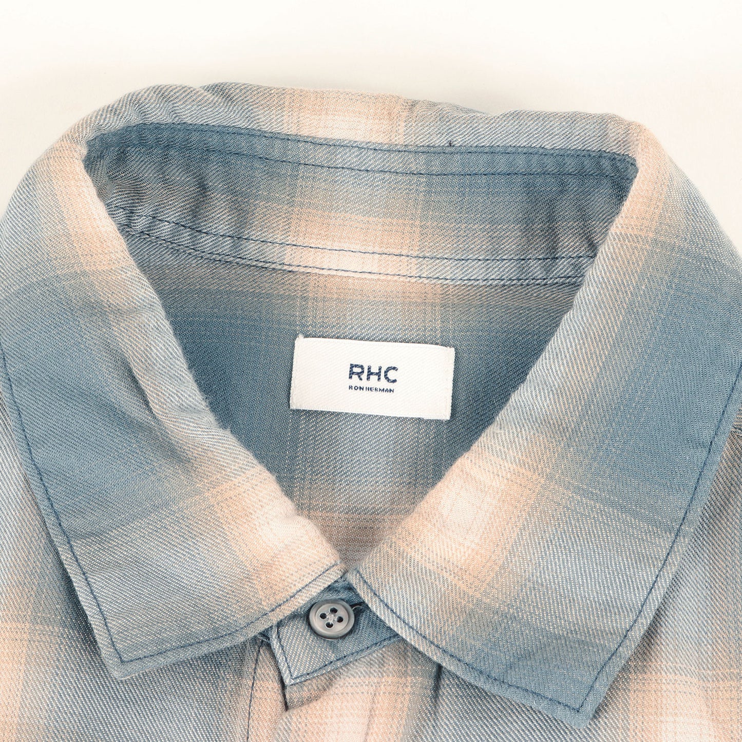 25SS オンブレチェック コットンレーヨン 半袖 シャツ (4120700155)