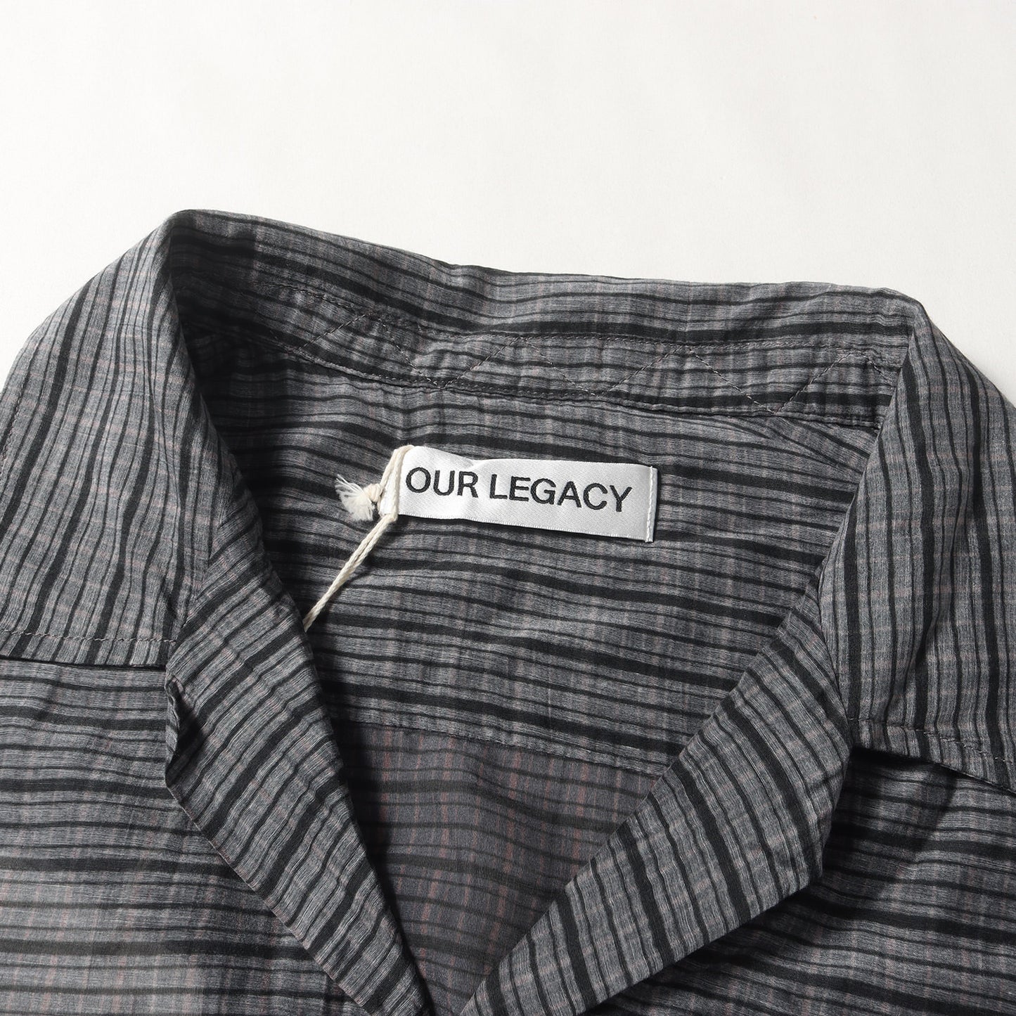 25SS ハウスチェック コットンシルク オープンカラー 半袖 シャツ (HEUSEN SHIRT SHORTSLEEVE M2252HP)