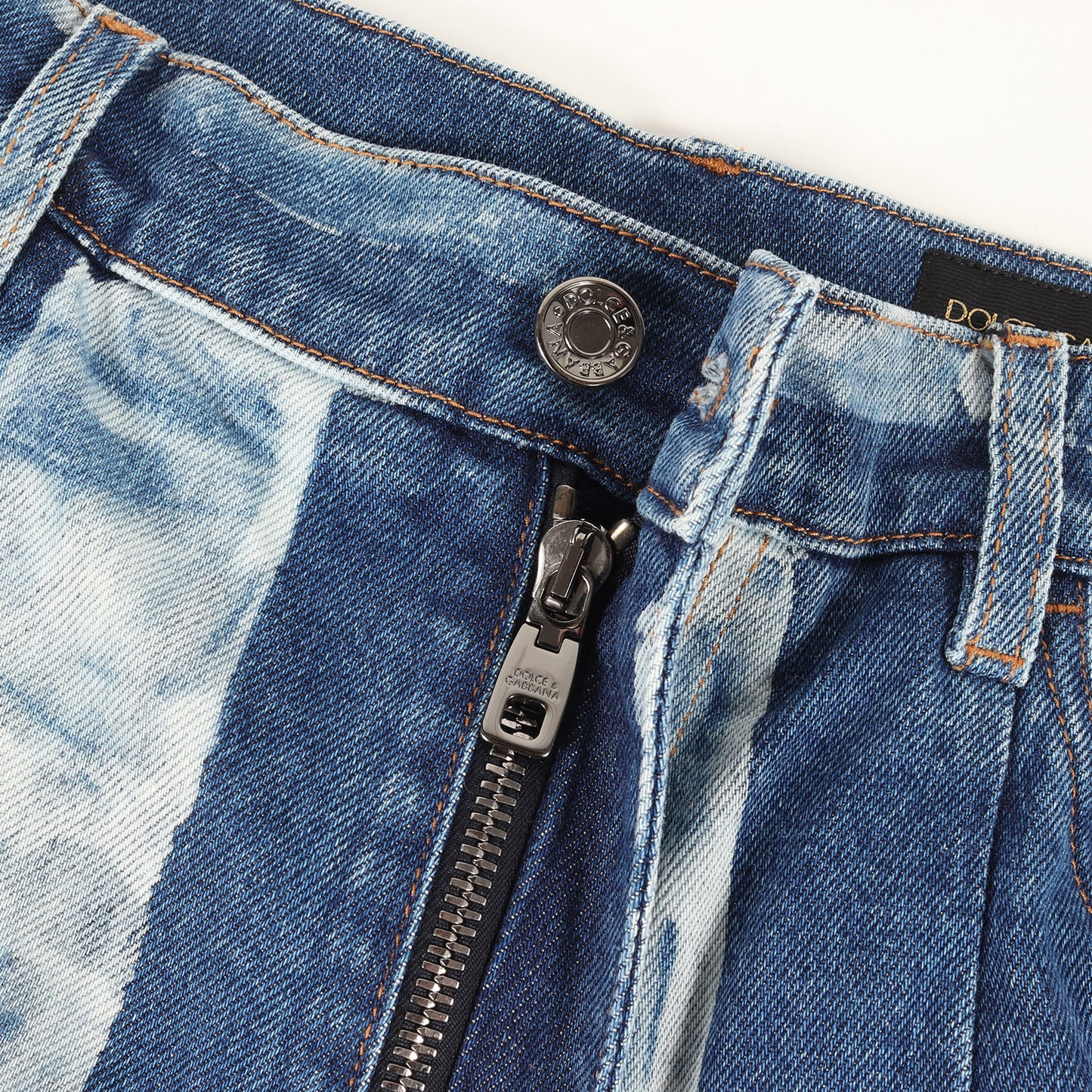 サイドライン ブリーチストライプ ストレッチ デニム パンツ (GWD9XD G8CC3)