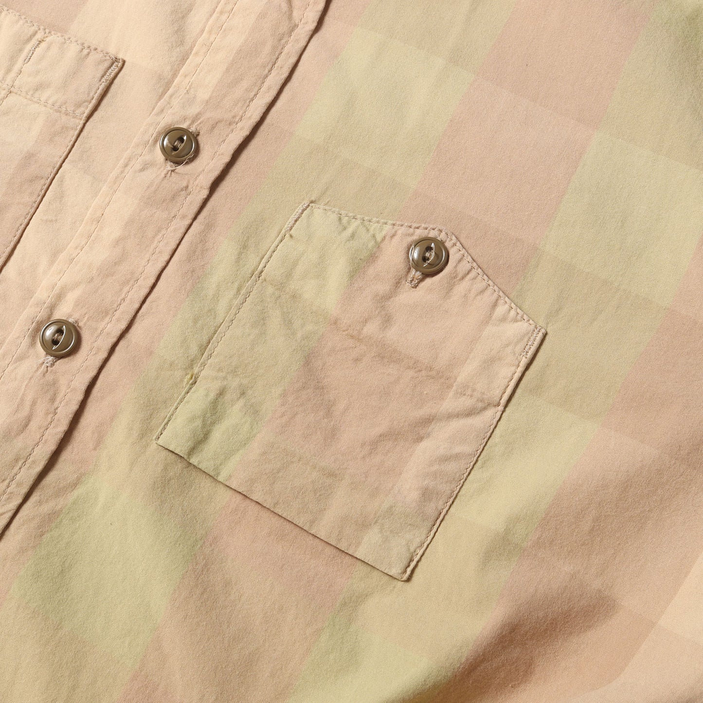 ブロックチェック ワーク シャツ (Work Shirt Cotton Block Check KM034)