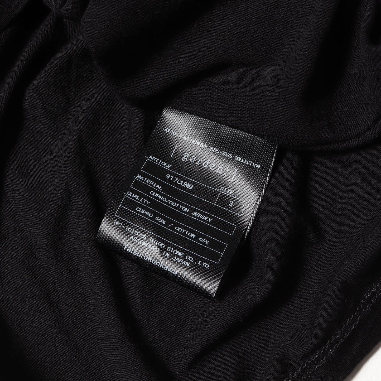 25AW キュプラ ジャージー カウルネック カットソー (Cowl Neck Top 917CUM9)