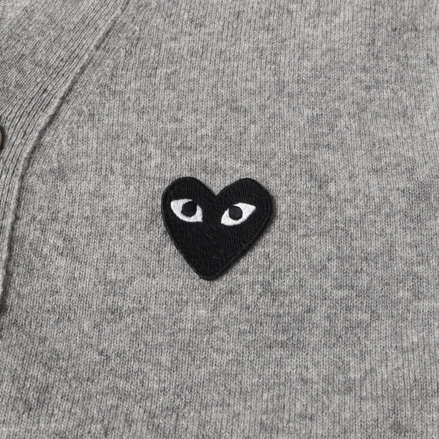 ワンポイント プレイハート ハイゲージ ニット Vネック カーディガン (AX-N024) / AD2024/8