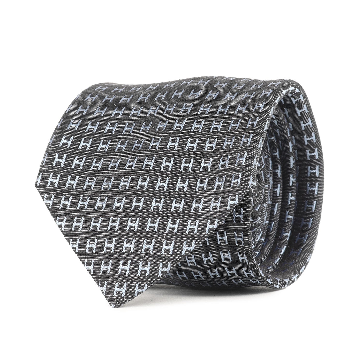 24AW 現行モデル Hジャガード シルク ネクタイ (ファソネ H 036322T  