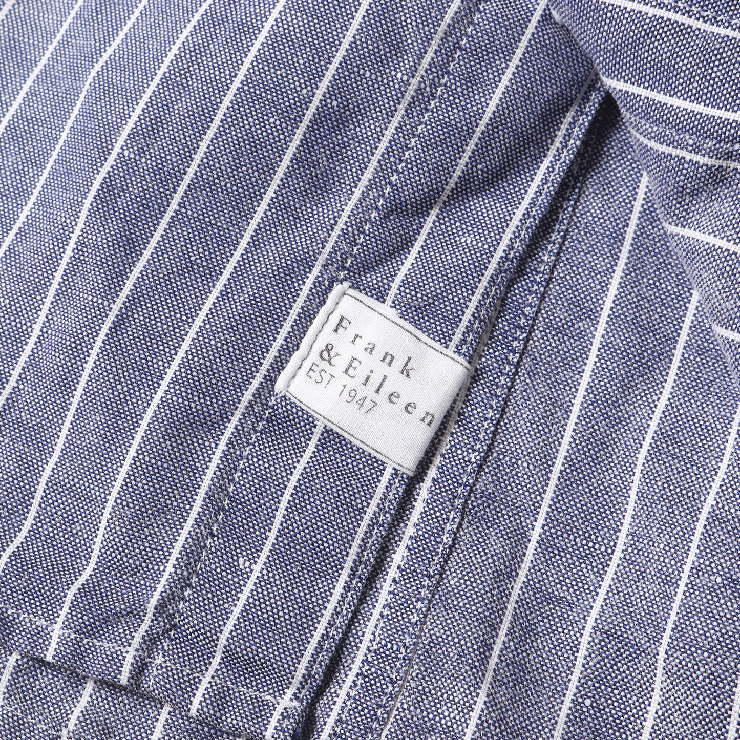 ストライプ リネンコットン ドレス シャツ / MADE IN USA