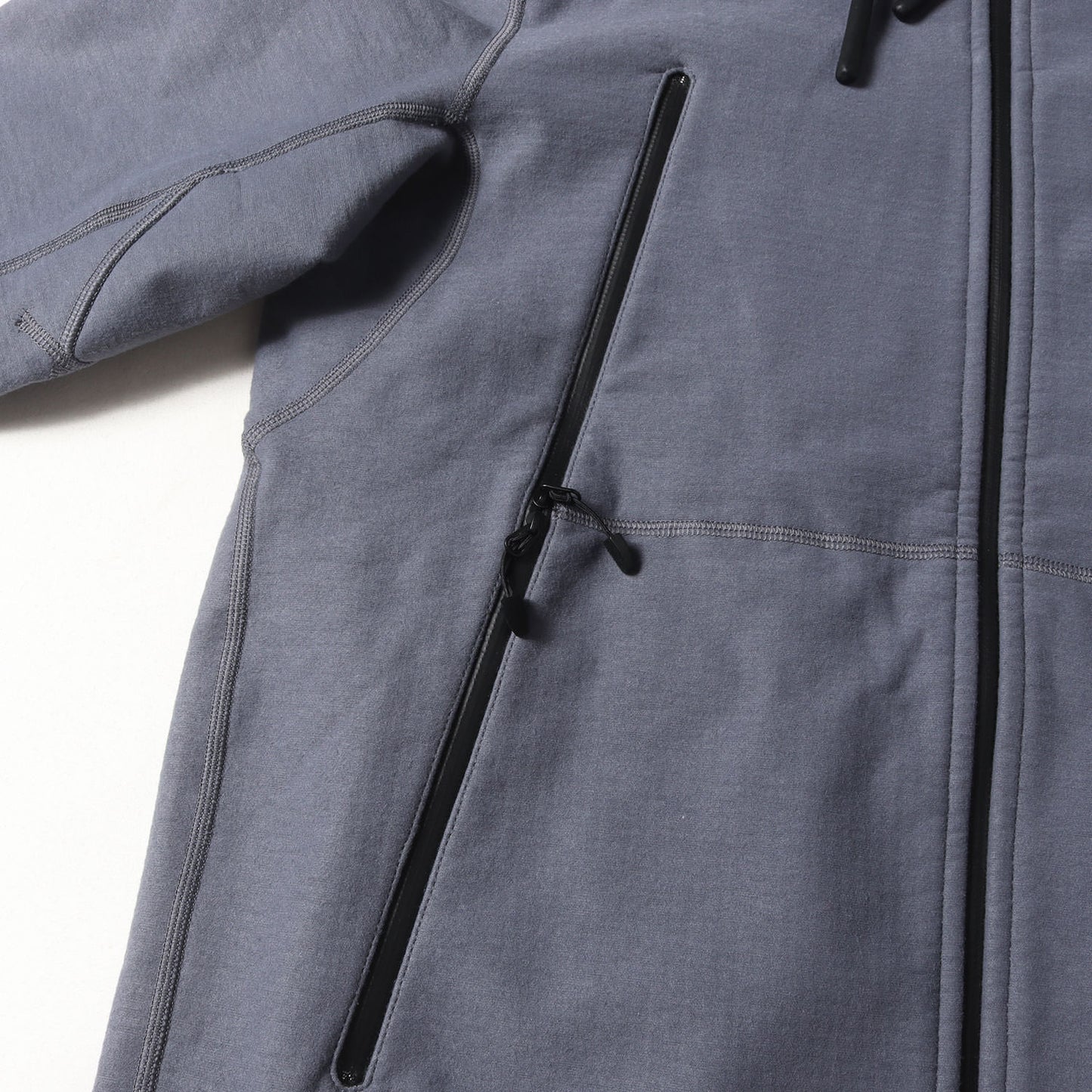 裏フリース ストレッチ ダブルジップ パーカー (100 Year Hoodie)
