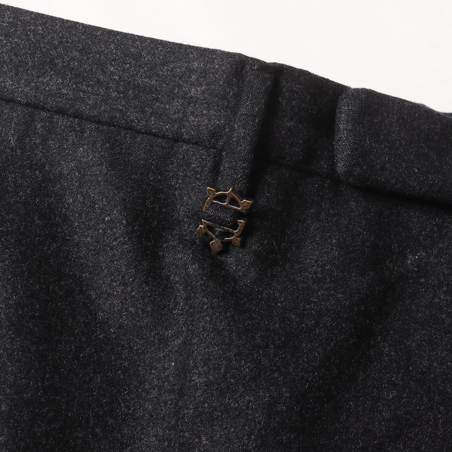 SUPER 100s ウール ライトフランネル スラックス パンツ (1AT030 1721T) / SLIM FIT
