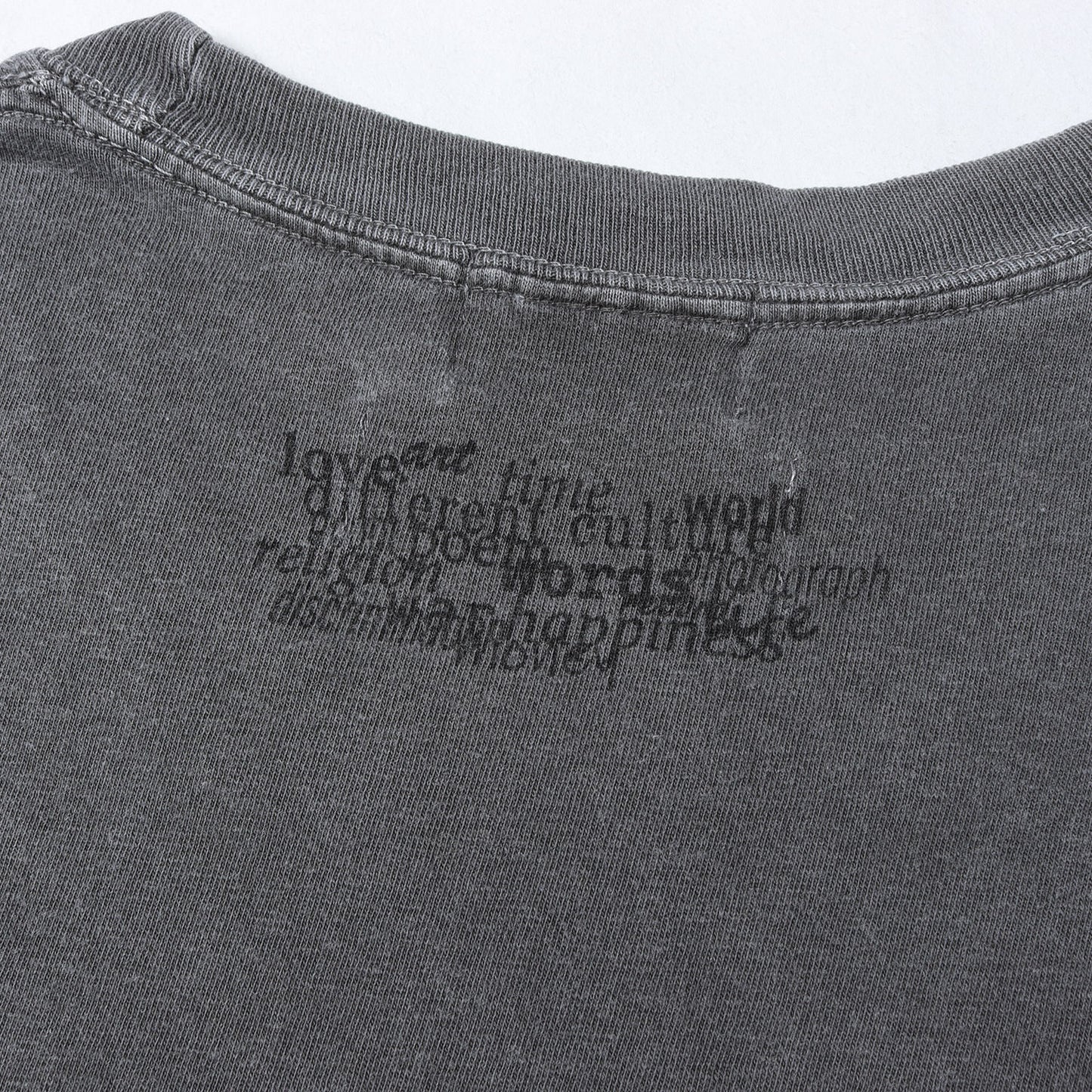 25SS × Ruro ダメージ加工 ロゴ Tシャツ (Wandering Tee)
