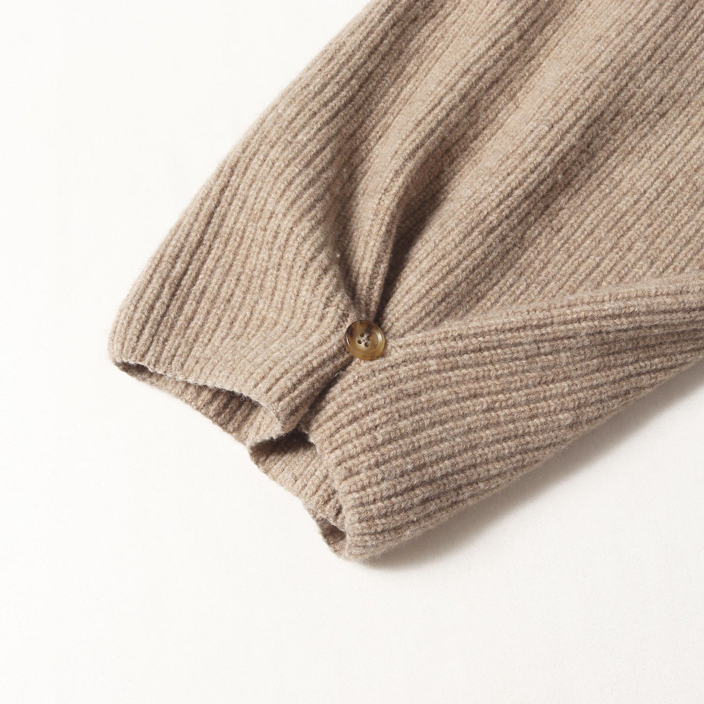 2WAY リブ編み ウール ニット マフラー スリーブ (Hand Knit Muffler Sleeves)