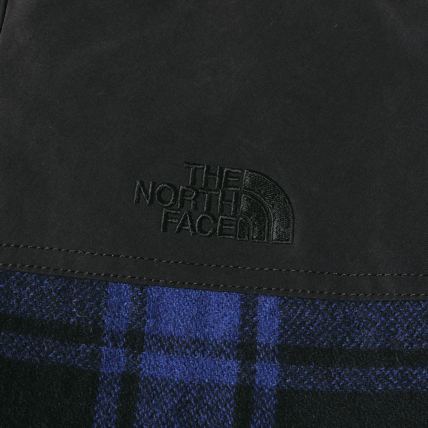× THE NORTH FACE コットンナイロン チェック ウール ジャケット (WF-J923)
