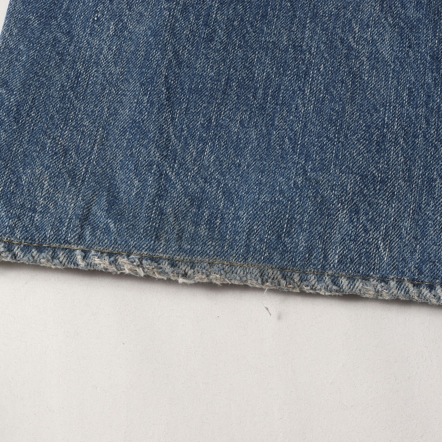 23SS ヴィンテージ加工 ワイド ストレート セルビッジ デニム パンツ (W.Straight 5pocket USS 2308-1003)