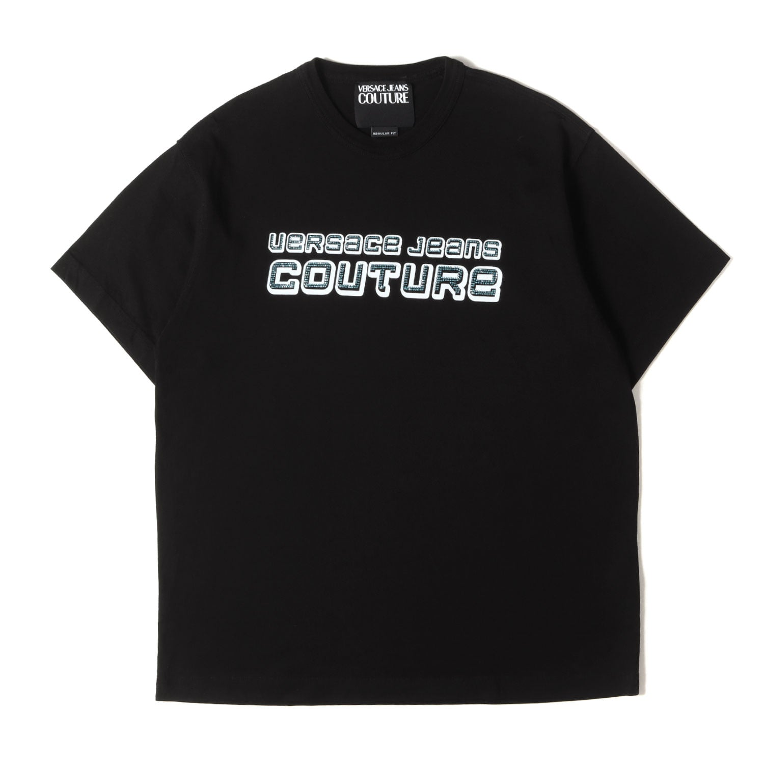 VERSACE (ヴェルサーチ) ラインストーン ロゴ Tシャツ / JEANS COUTURE 